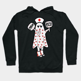 Boo Boo Crew Cute Nurse Ghost Costume Girls Funny Halloween Hoodie